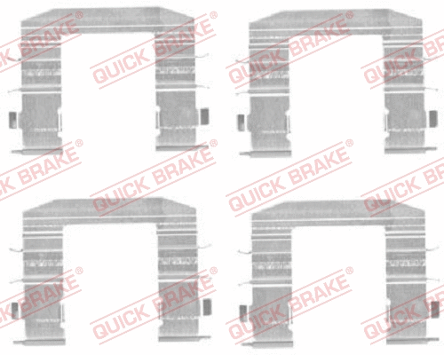 Accessory Kit, disc brake pad (109-1708)