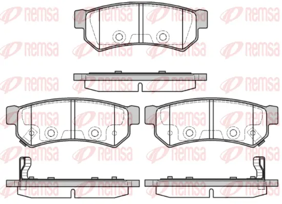 Brake Pad Set, disc brake (1048 12)