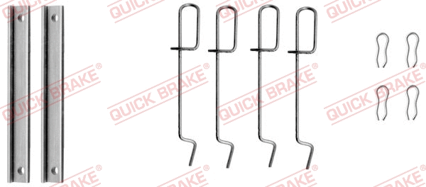 Accessory Kit, disc brake pad (109-1151)