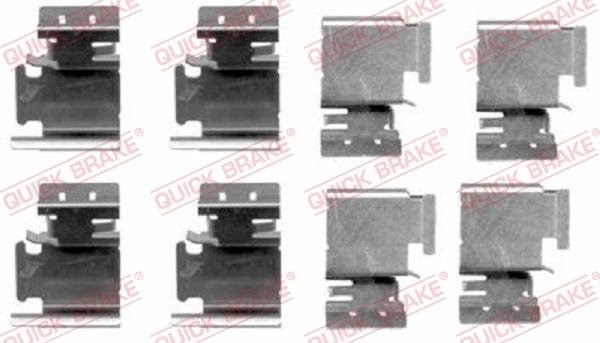 Accessory Kit, disc brake pad (109-1298)