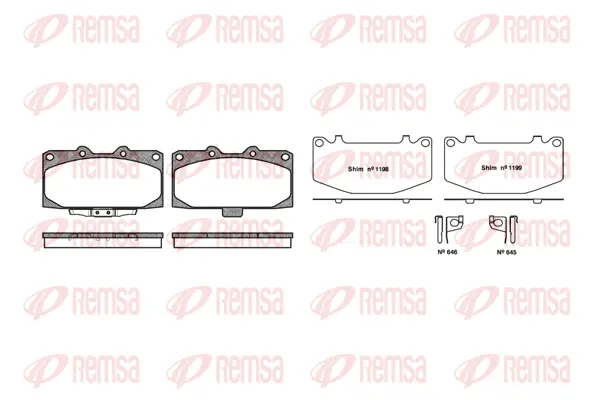 Brake Pad Set, disc brake (0599 12)