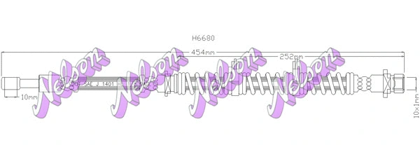 Brake Hose (H6680)