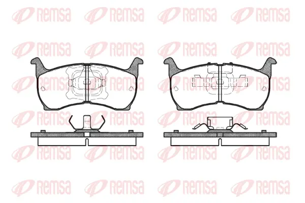 Brake Pad Set, disc brake (0164 00)