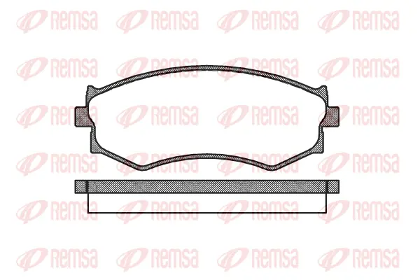 Brake Pad Set, disc brake (0287 00)