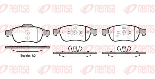 Brake Pad Set, disc brake (1248 10)