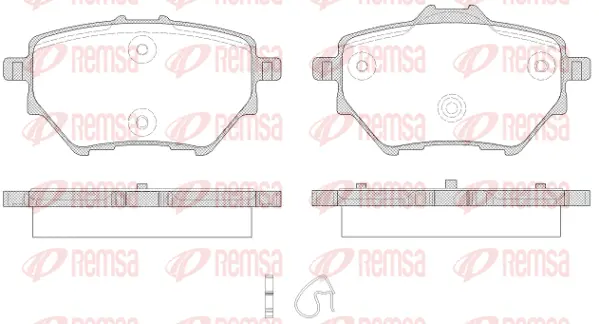 Brake Pad Set, disc brake (1562 00)