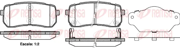 Brake Pad Set, disc brake (1288 02)