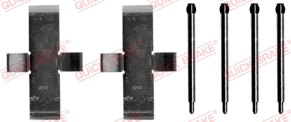 Accessory Kit, disc brake pad (109-1003)