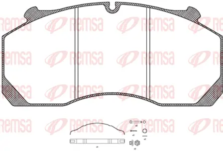 Brake Pad Set, disc brake (JCA1157.80)