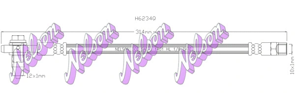 Brake Hose (H6234Q)
