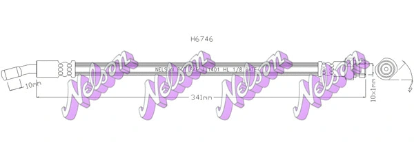 Brake Hose (H6746)
