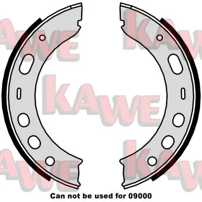 Brake Shoe Set, parking brake (09510)