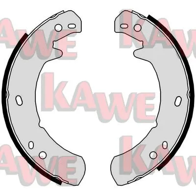 Brake Shoe Set, parking brake (01029)