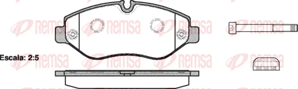 Brake Pad Set, disc brake (1245 00)