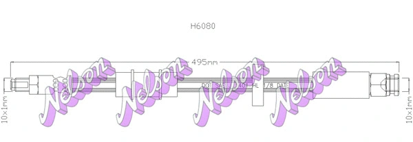 Brake Hose (H6080)