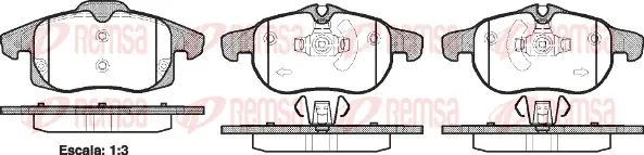 Brake Pad Set, disc brake (0888 40)