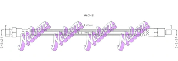 Brake Hose (H6348)
