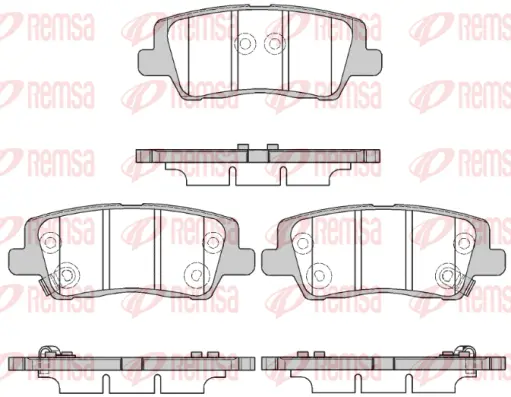 Brake Pad Set, disc brake (1564 05)