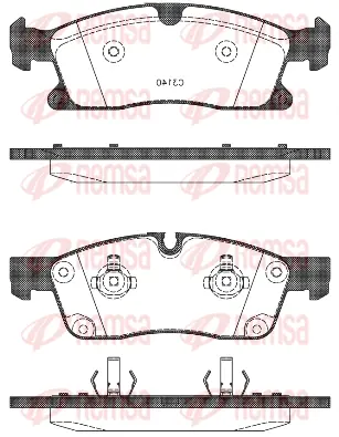 Brake Pad Set, disc brake (1430 10)