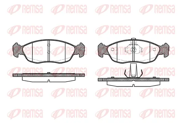 Brake Pad Set, disc brake (0461 10)