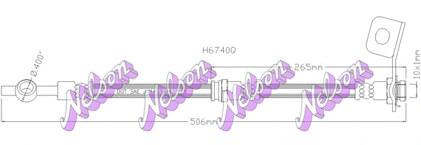 Brake Hose (H6740Q)