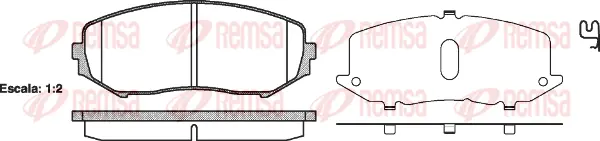 Brake Pad Set, disc brake (1225 02)