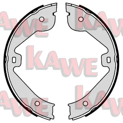 Brake Shoe Set, parking brake (09150)