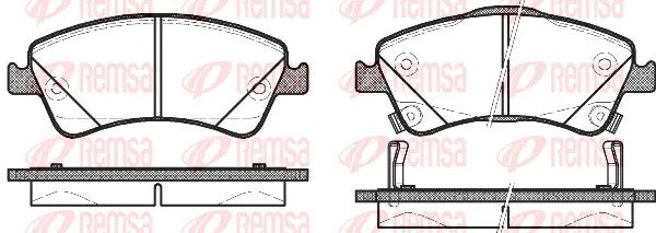 Brake Pad Set, disc brake (1341 12)