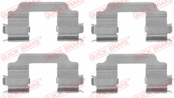 Accessory Kit, disc brake pad (109-1709)