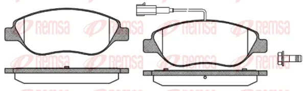 Brake Pad Set, disc brake (0860 02)