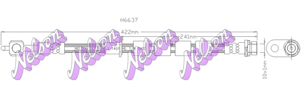 Brake Hose (H6637)