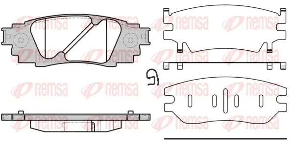 Brake Pad Set, disc brake (1636 10)