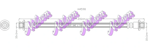 Brake Hose (H4598)