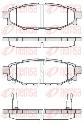 Brake Pad Set, disc brake (1136 12)