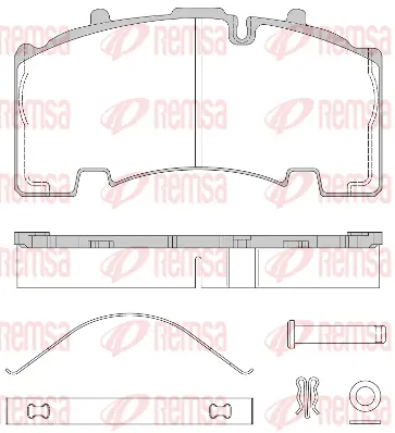 Brake Pad Set, disc brake (JCA1555.80)