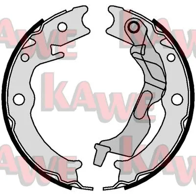 Brake Shoe Set, parking brake (09780)
