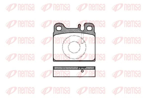 Brake Pad Set, disc brake (0006 88)