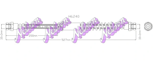 Brake Hose (H6240)