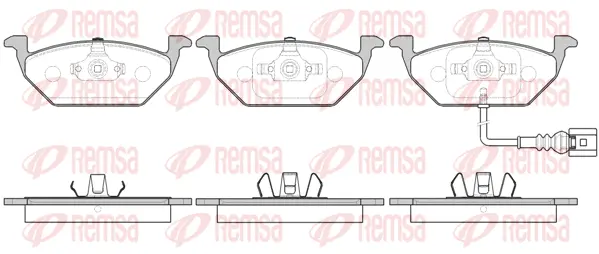 Brake Pad Set, disc brake (0633 41)