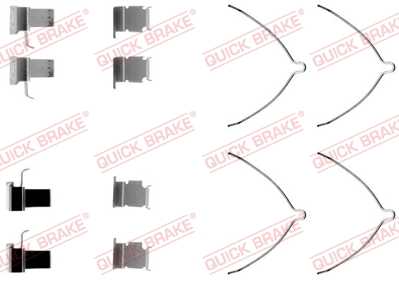 Accessory Kit, disc brake pad (109-1261)