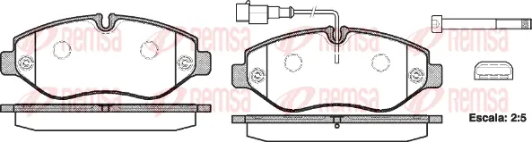 Brake Pad Set, disc brake (1245 02)