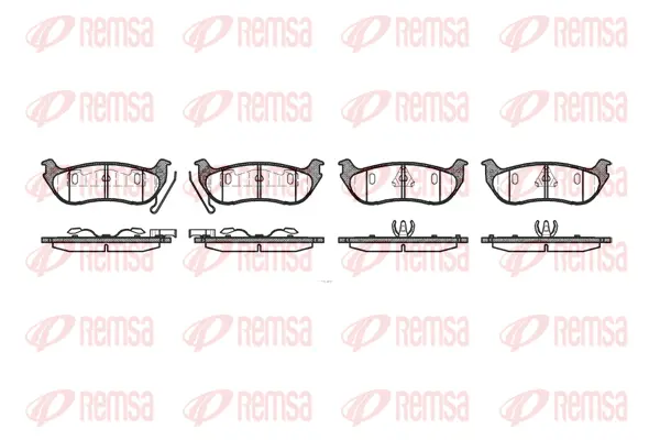 Brake Pad Set, disc brake (0628 12)