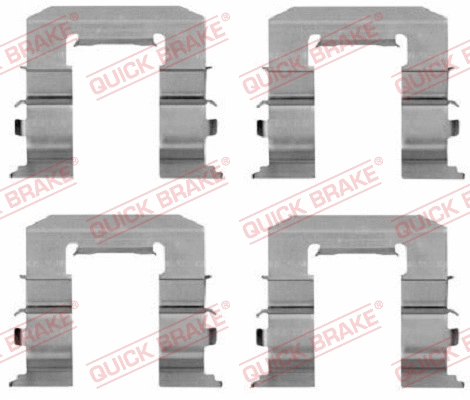 Accessory Kit, disc brake pad (109-1212)