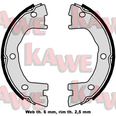 Brake Shoe Set, parking brake (09250)