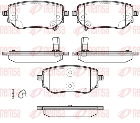 Brake Pad Set, disc brake (1802 02)