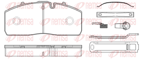Brake Pad Set, disc brake (JCA1790.80)