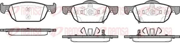 Brake Pad Set, disc brake (1384 02)