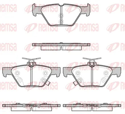 Brake Pad Set, disc brake (1638 02)