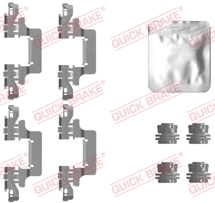 Accessory Kit, disc brake pad (109-0129)