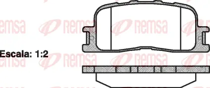 Brake Pad Set, disc brake (0854 00)